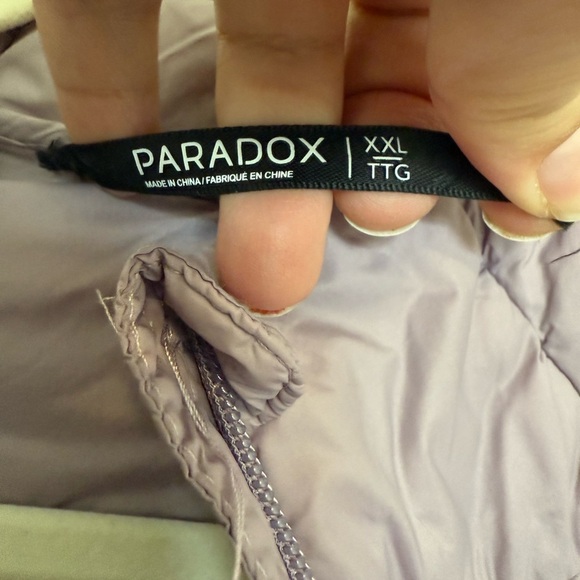 Paradox Long Quilted Tricia Purple Primaloft Down Alternative winter Jacket XXL - Picture 10 of 15